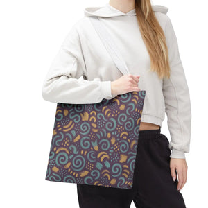 Vibrant Swirl Tote Bag - Eco Style Fabric Canvas - Dipaliz - Bags