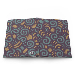 Whimsical Swirls Hardcover Journal - Matte Laminated Cover - Dipaliz - Journals