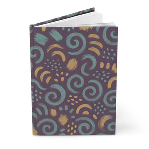Whimsical Swirls Hardcover Journal - Matte Laminated Cover - Dipaliz - Journals