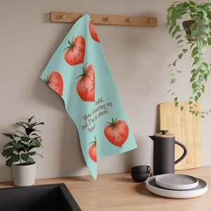 Home Decor - Whimsical Tomato Tea Towels - Sunny Vibes Kitchen - Dipaliz