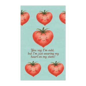 Home Decor - Whimsical Tomato Tea Towels - Sunny Vibes Kitchen - Dipaliz
