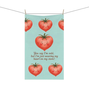 Home Decor - Whimsical Tomato Tea Towels - Sunny Vibes Kitchen - Dipaliz