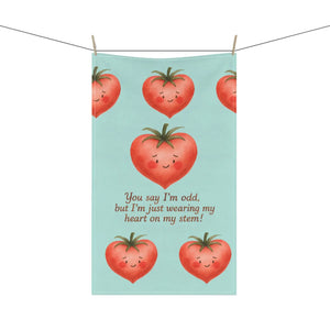 Heart-shaped Tomato Tea Towels – Cotton Kitchen - Dipaliz