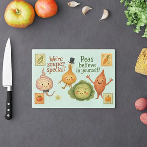 Vegetable Cutting Board Tempered Glass Surface Brighten Meal Prep - Boards