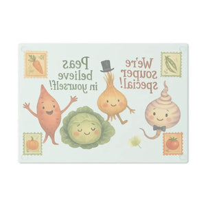 Vegetable Cutting Board Tempered Glass Surface Brighten Meal Prep - Boards