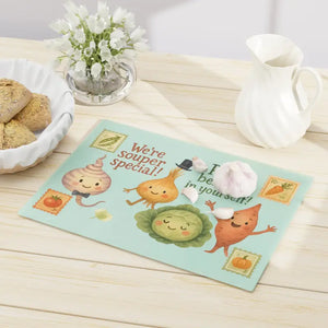 Vegetable Cutting Board Tempered Glass Surface Brighten Meal Prep - Boards