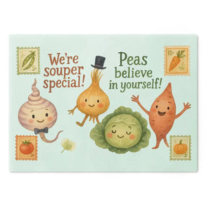 Vegetable Cutting Board Tempered Glass Surface Brighten Meal Prep - Boards