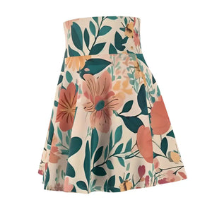 Vintage Flowers Skater Skirt Women’s Retro Chic Style - Dipaliz - Skirts