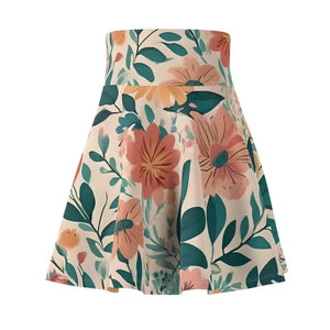 Vintage Flowers Skater Skirt Women’s Retro Chic Style - Dipaliz - Skirts