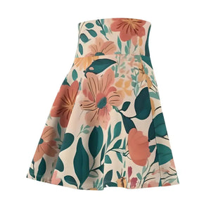 Vintage Flowers Skater Skirt Women’s Retro Chic Style - Dipaliz - Skirts