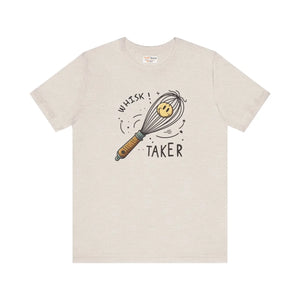 Quirky Unisex Jersey Tee - Whisk Design Cotton - Dipaliz - T-shirts