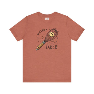 Quirky Unisex Jersey Tee - Whisk Design Cotton - Dipaliz - T-shirts