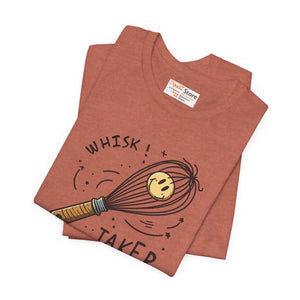 Quirky Unisex Jersey Tee - Whisk Design Cotton - Dipaliz - T-shirts