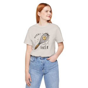 Quirky Unisex Jersey Tee - Whisk Design Cotton - Dipaliz - T-shirts