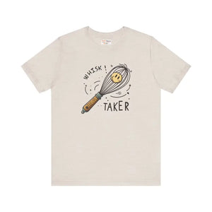 Unisex Jersey Whisk Taker Tee Bold Culinary Design Dipaliz - Heather Dust / Xs - T-shirts