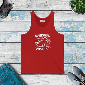 Unisex Jersey Tank Summer Style for Cat Lovers - Dipaliz - Xs / Red - Tops