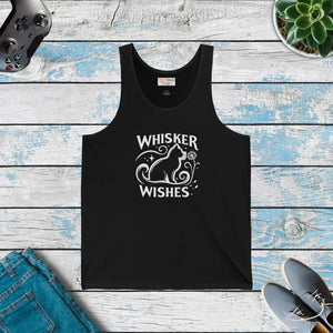 Unisex Jersey Tank Summer Style for Cat Lovers - Dipaliz - Xs / Black - Tops