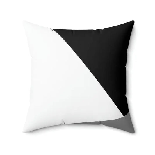 Mesmerizing White Abstract Polyester Square Pillow for Chic Homes - 20’’ × Home Decor