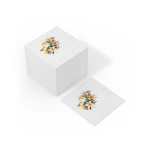 White Coined Napkins – 3 Ply Party Tableware - Dipaliz - Paper