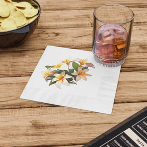 White Coined Napkins – 3 Ply Party Tableware - Dipaliz - Paper