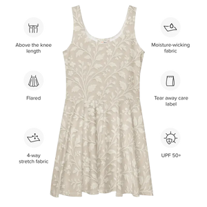 Skater Dress Premium Quality Flared Skirt Elegant Style Dipaliz - Dresses