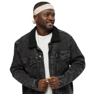 All-over Print Bandana White Floral Vines Breathable - Dipaliz - m - Bandanas & Headties