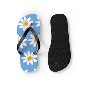 White Flowers Flip Flops - Beach Paradise Summer Style - Dipaliz - Slippers