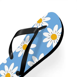 White Flowers Flip Flops - Beach Paradise Summer Style - Dipaliz - Slippers