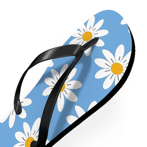 White Flowers Flip Flops - Beach Paradise Summer Style - Dipaliz - Slippers