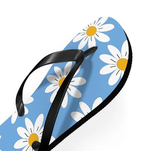 White Flowers Flip Flops - Beach Paradise Summer Style - Dipaliz - Slippers