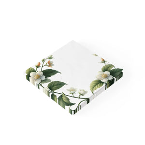Floral Sticky Notes - Gsm White Uncoated Paper - Dipaliz