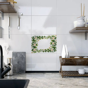 Serene White Flower Ceramic Photo Tiles Nature Design - Dipaliz - 6’’ × 8’’ / Glossy - Wall