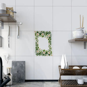 Serene White Flower Ceramic Photo Tiles Nature Design - Dipaliz - Wall