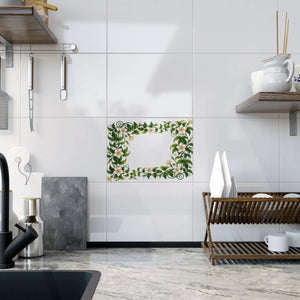 Serene White Flower Ceramic Photo Tiles - Dipaliz - Wall