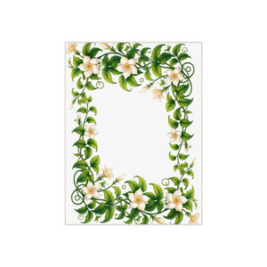 Serene White Flower Ceramic Photo Tiles - Dipaliz - Wall