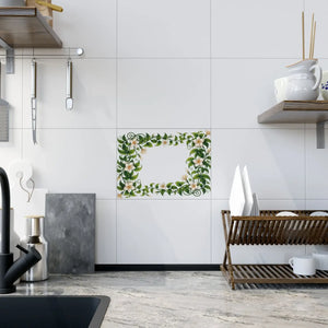 Serene White Flower Ceramic Photo Tiles - Dipaliz - Wall