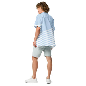 Striped Unisex Button Shirt Alligator Emblem - Dipaliz - Shirts - 2xs