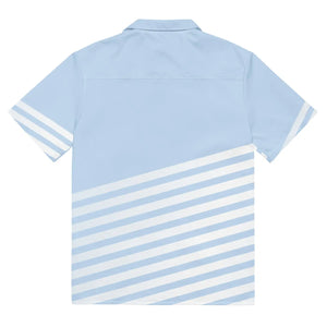 Striped Unisex Button Shirt Alligator Emblem - Dipaliz - Shirts - 2xs