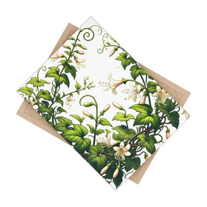 Home Decor - White Trumpet Shaped Flowers Ceramic Photo Tile Wall Art - Dipaliz