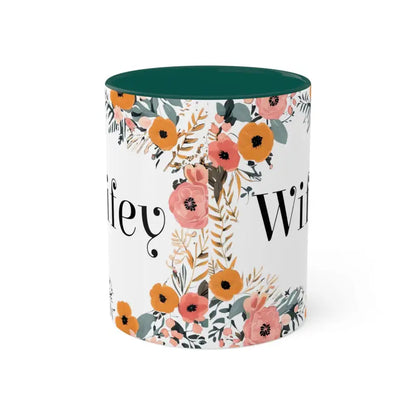 Wifey Floral Mugs Magic: Brighten your Day! - Mug