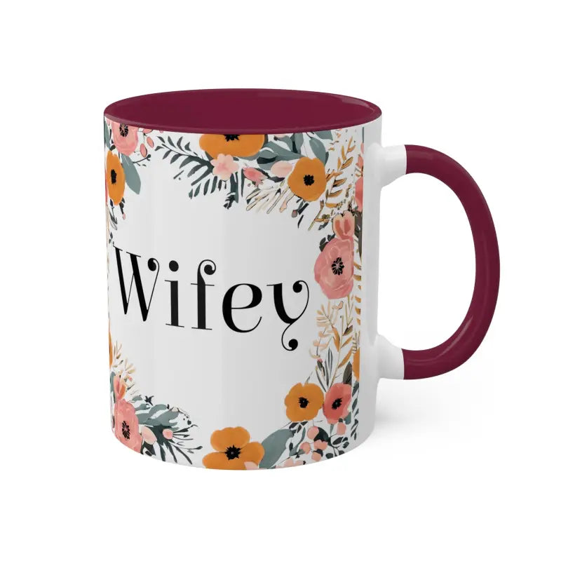 Wifey Floral Mugs Magic: Brighten your Day! - Mug