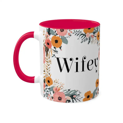 Wifey Floral Mugs Magic: Brighten your Day! - Mug