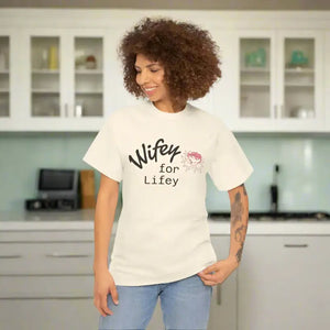 T-shirt - Lifey Floral Tee Unisex Cotton Shirt for Couples - Dipaliz