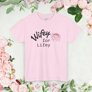 T-shirt - Lifey Floral Tee Unisex Cotton Shirt for Couples - Dipaliz