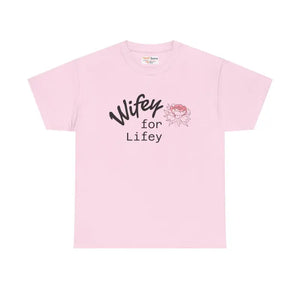 T-shirt - Lifey Floral Tee Unisex Cotton Shirt for Couples - Dipaliz Light Pink / s