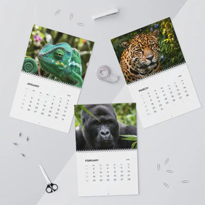 Wild Animals Wall Calendar 2026 Vibrant Photos Monthly Planner Dipaliz - 11’’ x 8.5’’ / Matte - Calendars