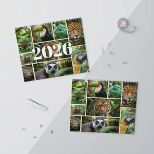 Wild Animals Wall Calendar 2026 Vibrant Photos Monthly Planner Dipaliz - Calendars