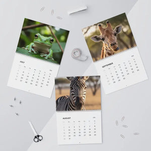 Wild Animals Wall Calendar 2026 Vibrant Photos Monthly Planner Dipaliz - Calendars