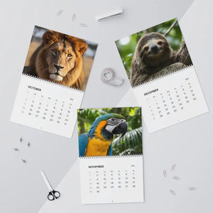 Wild Animals Wall Calendar 2026 Vibrant Photos Monthly Planner Dipaliz - Calendars
