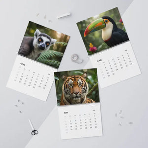 Wild Animals Wall Calendar 2026 Vibrant Photos Monthly Planner Dipaliz - Calendars